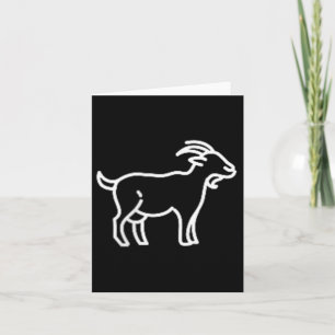 The Pocket Patch Badge Apparel Co. Goat Animal Bad Card