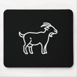 The Pocket Patch Badge Apparel Co. Goat Animal Bad Mouse Mat