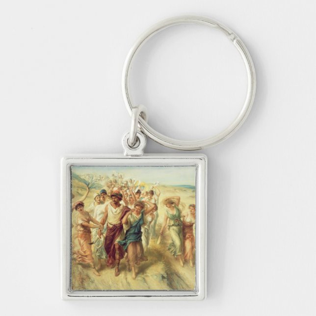The Poet Anacreon (570-485 BC) with his Muses, 189 Key Ring (Front)