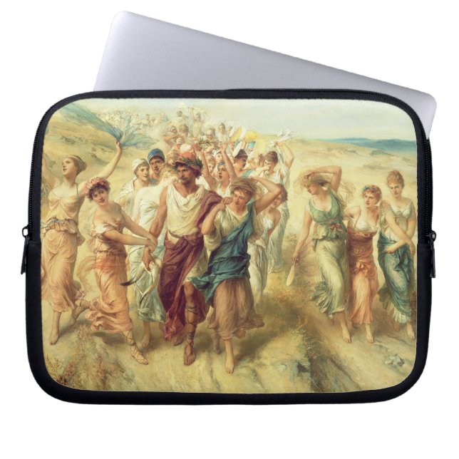 The Poet Anacreon (570-485 BC) with his Muses, 189 Laptop Sleeve (Front)