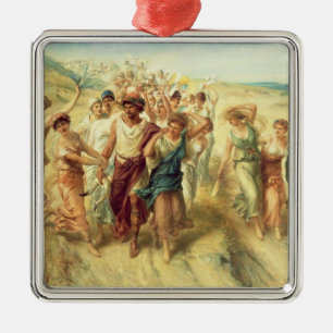 The Poet Anacreon (570-485 BC) with his Muses, 189 Metal Tree Decoration