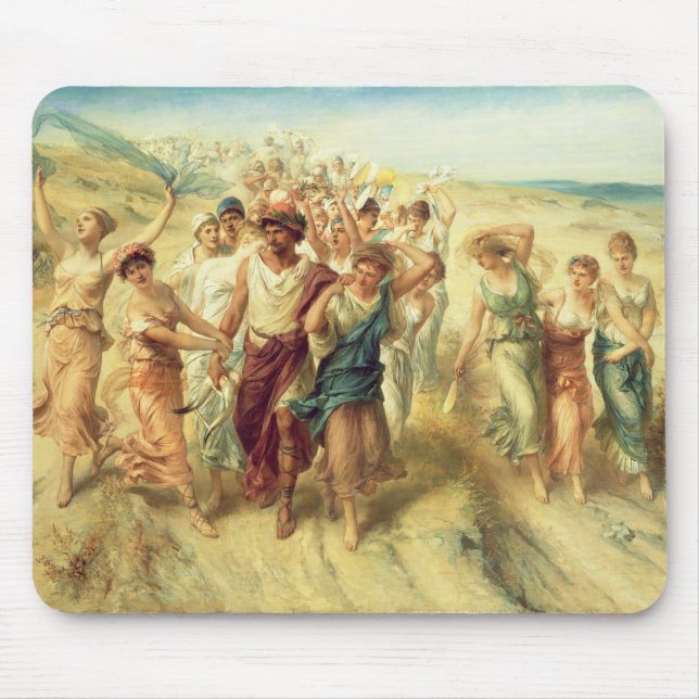 The Poet Anacreon (570-485 BC) with his Muses, 189 Mouse Mat (Front)