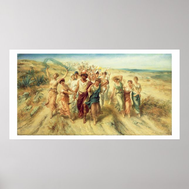 The Poet Anacreon (570-485 BC) with his Muses, 189 Poster (Front)