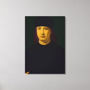 The Poet Casio, c.1495-1500 (oil on panel) Canvas Print