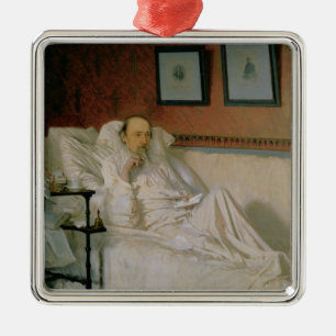 The Poet Nikolay Alekseyevich Nekrasov Metal Tree Decoration
