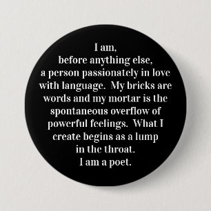 "The Poet's Creed" Button