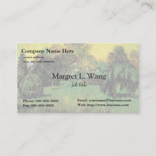 The Poet's Garden by Vincent van Gogh. Business Card
