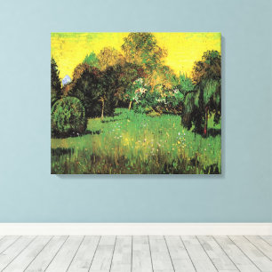 The Poet's Garden by Vincent van Gogh Canvas Print