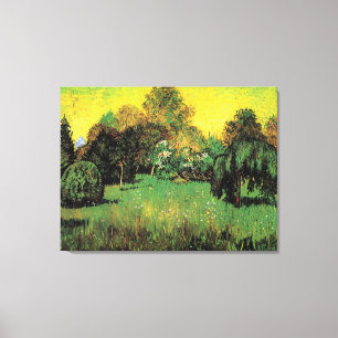 The Poet's Garden by Vincent van Gogh. Canvas Print