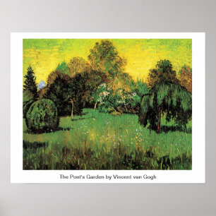 The Poet's Garden by Vincent van Gogh. Poster