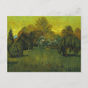 The Poet's Garden Van Gogh Fine Art Postcard