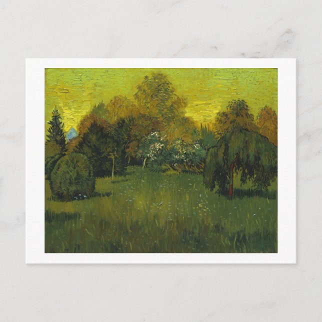 The Poet's Garden Van Gogh Fine Art Postcard (Front)