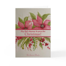 The Poinsettia Christmas Card