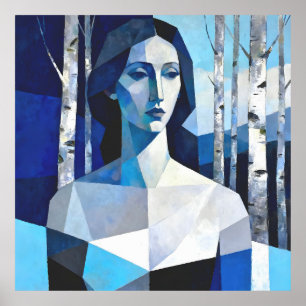 The Poise of “Caelith” – An Abstract Portrait Poster