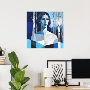 The Poise of “Caelith” – An Abstract Portrait Poster