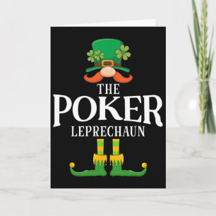 The Poker Leprechaun St Patricks Day Matching Card