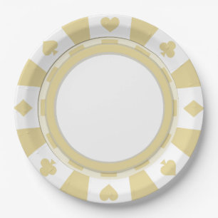The Poker Player Party Style Paper Plate