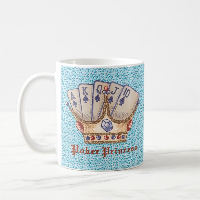 The Poker Princess Coffee Mug (Left)