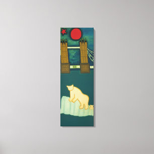 The Polar Bear and his cub visit London 2009 Canvas Print