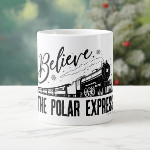 The Polar Express - Believe Vintage Graphic Large Coffee Mug