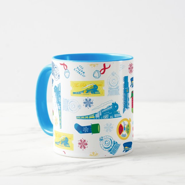 The Polar Express | Christmas Icon Pattern Mug (Front Left)