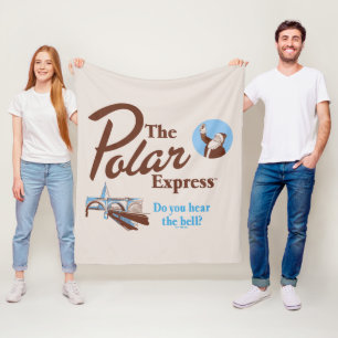 The Polar Express   "Do You Hear The Bell" Retro Fleece Blanket