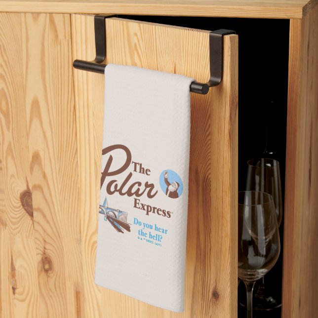 The Polar Express | "Do You Hear The Bell" Retro Tea Towel (Thirds Fold)