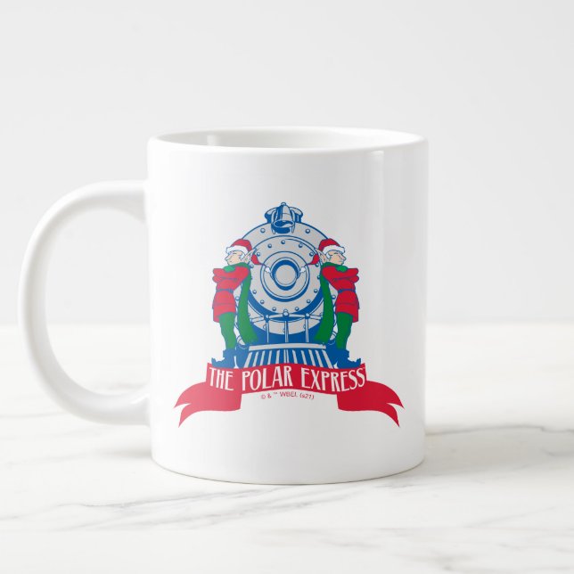 The Polar Express | Elves Standing By Train Large Coffee Mug (Left)