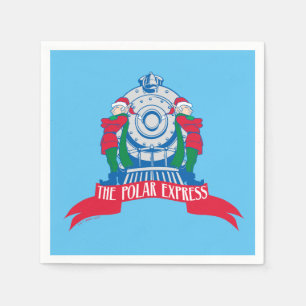 The Polar Express   Elves Standing By Train Napkin