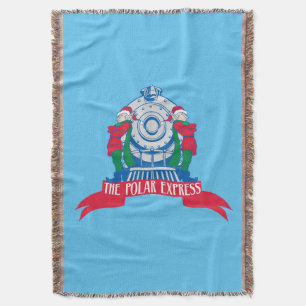 The Polar Express   Elves Standing By Train Throw Blanket