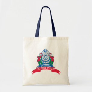The Polar Express Elves Standing By Train Tote Bag