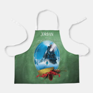 The Polar Express   Holiday Framed Train Arrival Apron