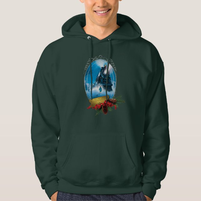 The Polar Express | Holiday Framed Train Arrival Hoodie (Front)