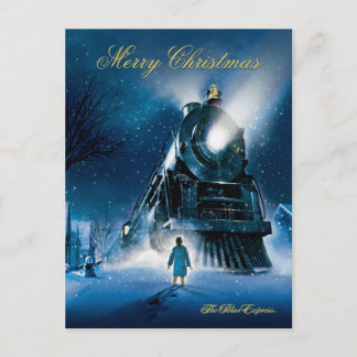 The Polar Express | Merry Christmas Holiday Postcard
