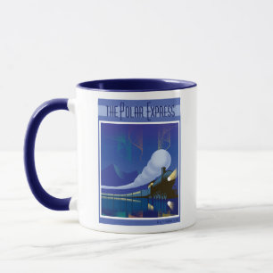 The Polar Express   Northern Lights Vintage Travel Mug