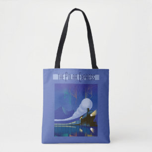 The Polar Express Northern Lights Vintage Travel Tote Bag
