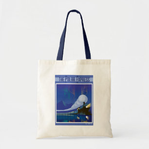 The Polar Express Northern Lights Vintage Travel Tote Bag