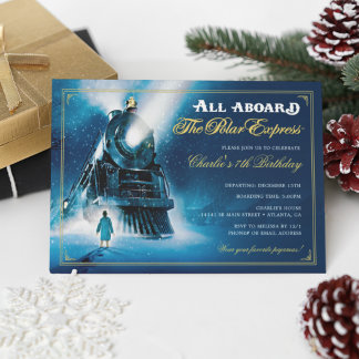 The Polar Express Pajama Slumber Party Invitation