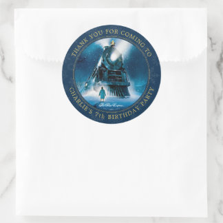 The Polar Express Pajama Slumber Party - Thank You Classic Round Sticker
