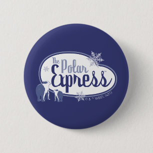 The Polar Express Polar Bears Retro Graphic 6 Cm Round Badge