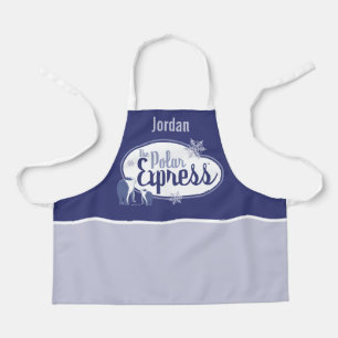 The Polar Express   Polar Bears Retro Graphic Apron