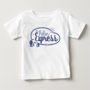The Polar Express   Polar Bears Retro Graphic Baby T-Shirt