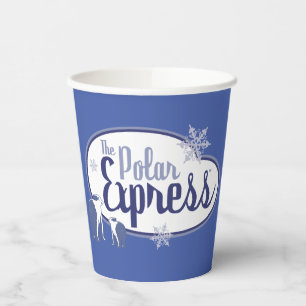 The Polar Express Polar Bears Retro Graphic Paper Cups