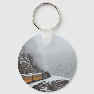 The Polar Express Rounds the Bend Key Ring