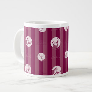 The Polar Express   Striped Santa Claus Pattern Large Coffee Mug