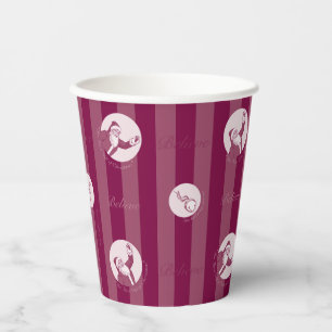 The Polar Express Striped Santa Claus Pattern Paper Cups
