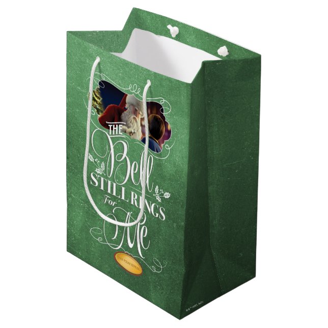 The Polar Express | "The Bell Still Rings For Me" Medium Gift Bag (Front Angled)