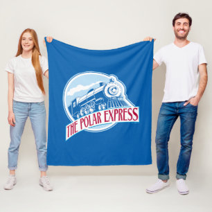 The Polar Express   Train Badge Fleece Blanket