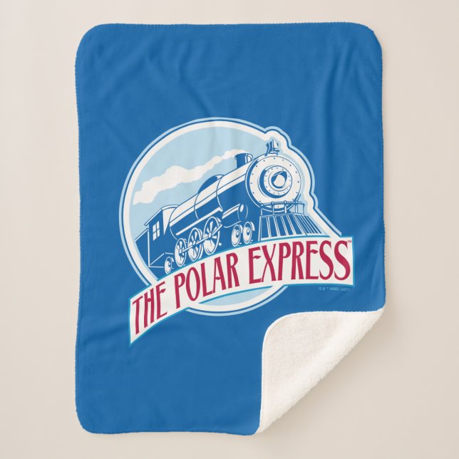 The Polar Express | Train Badge Sherpa Blanket (Front)