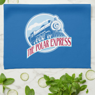 The Polar Express   Train Badge Tea Towel